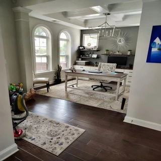 Clean home office space